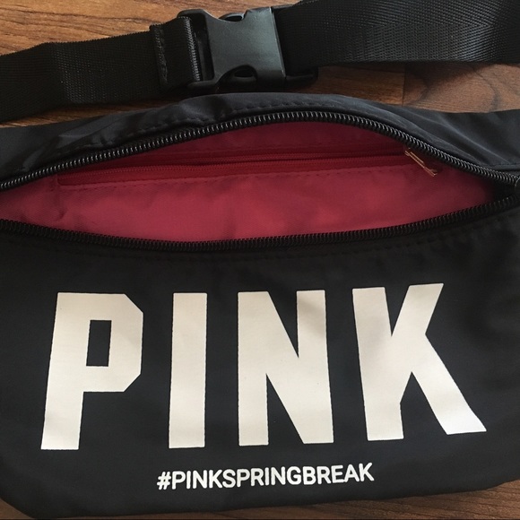 Victoria's Secret PINK Black Fanny Pack Waist Bag - Picture 2 of 3